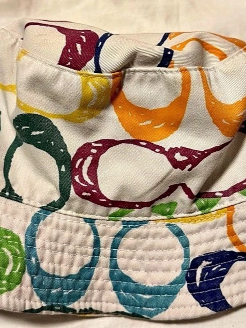 Coach Multicolor Signature Pop Scribble Bucket Hat